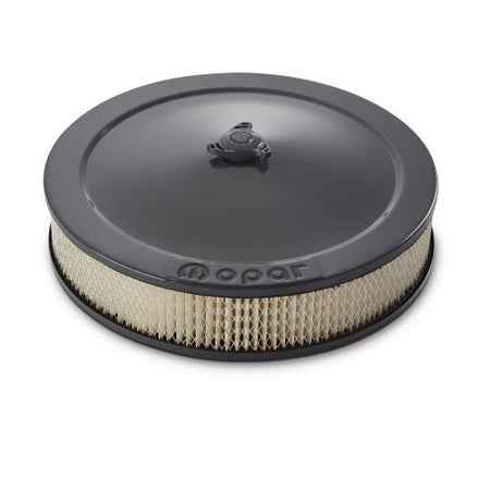 Proform 14 in Drop Base Air Cleaner Assembly - 3.375 in Element - Gray Paint