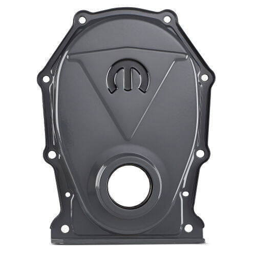 Proform 1-Piece Steel Timing Cover - Gray Paint - Mopar B / RB-Series / Hemi