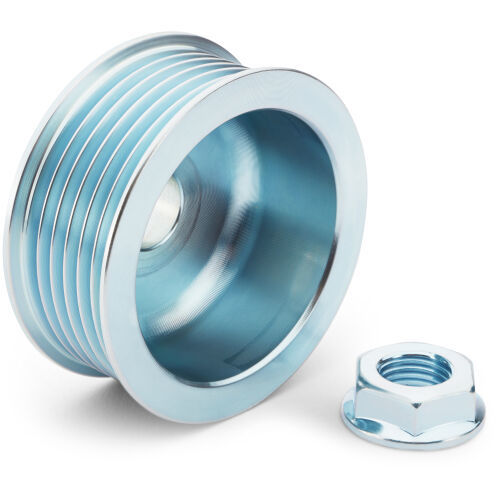 Proform 6-Rib Serpentine Alternator Pulley - 62.5 mm Diameter - 0.664 in Shaft - Lightning-Bolt Alternator
