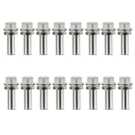 Proform Locking Hex Head Header Bolt - 3/8-16 in Thread - 0.75 in Long (Set of 16)
