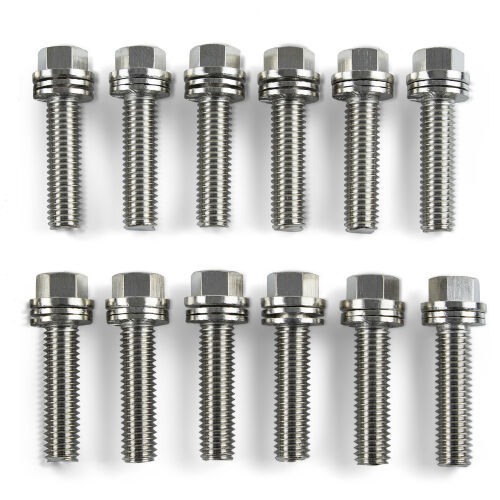 Proform Locking Hex Head Header Bolt - 3/8-16 in Thread - 1 in Long (Set of 12)