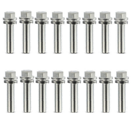 Proform Locking Hex Head Header Bolt - 8 mm x 1.50 Thread - 1.181 in Long (Set of 16)