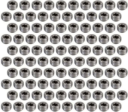 Pioneer Steel 1/2 in NPT Allen Head Plug - Natural - (100 Pack)