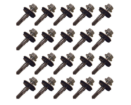 Pit-Pal 7/32 in Thread Self Tapping Screw Bolt - 1 in Long - Zinc Oxide