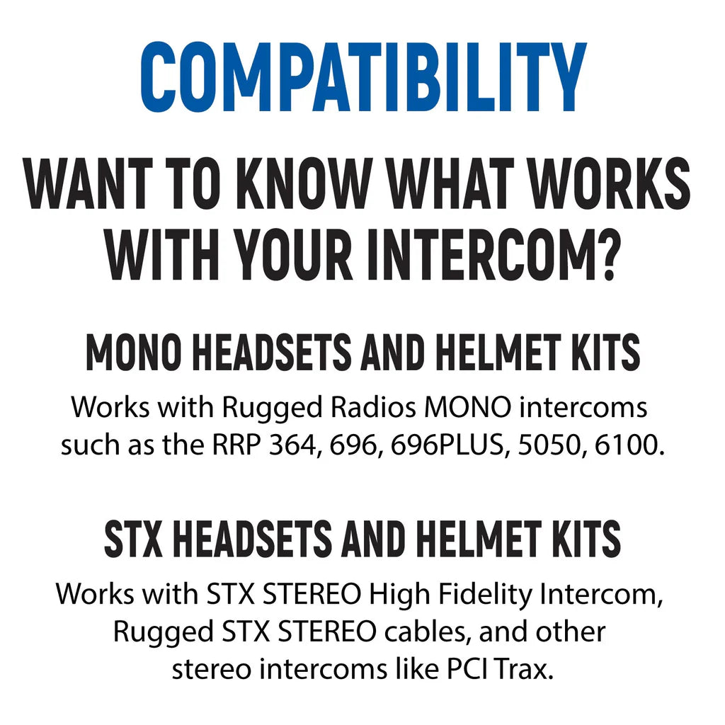 Rugged Radios Expand to 4 Place - STX Headset Expansion Kit - STX - Stereo Over The Head