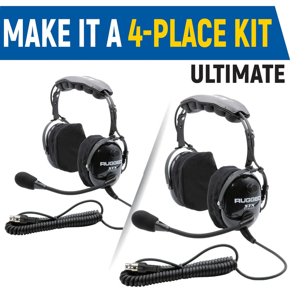 Rugged Radios Expand to 4 Place - STX Headset Expansion Kit - STX - Stereo Over The Head