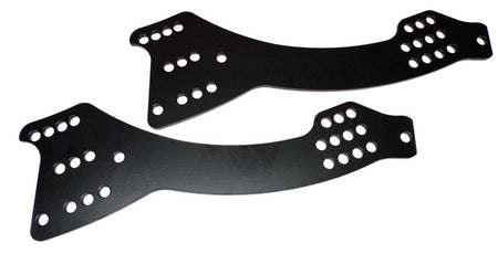 PPM Four Bar Bracket - Driver Side - Double Slot - Black - Longhorn Chassis