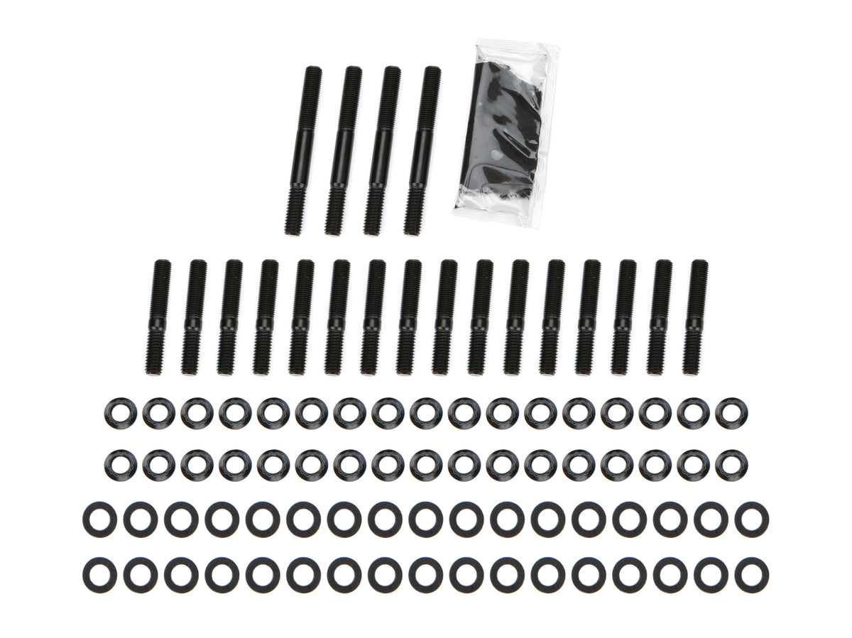 PRW Industries Cylinder Head Bolt Kit - 12 Point Head - Chromoly - Black Oxide - Small Block Chevy