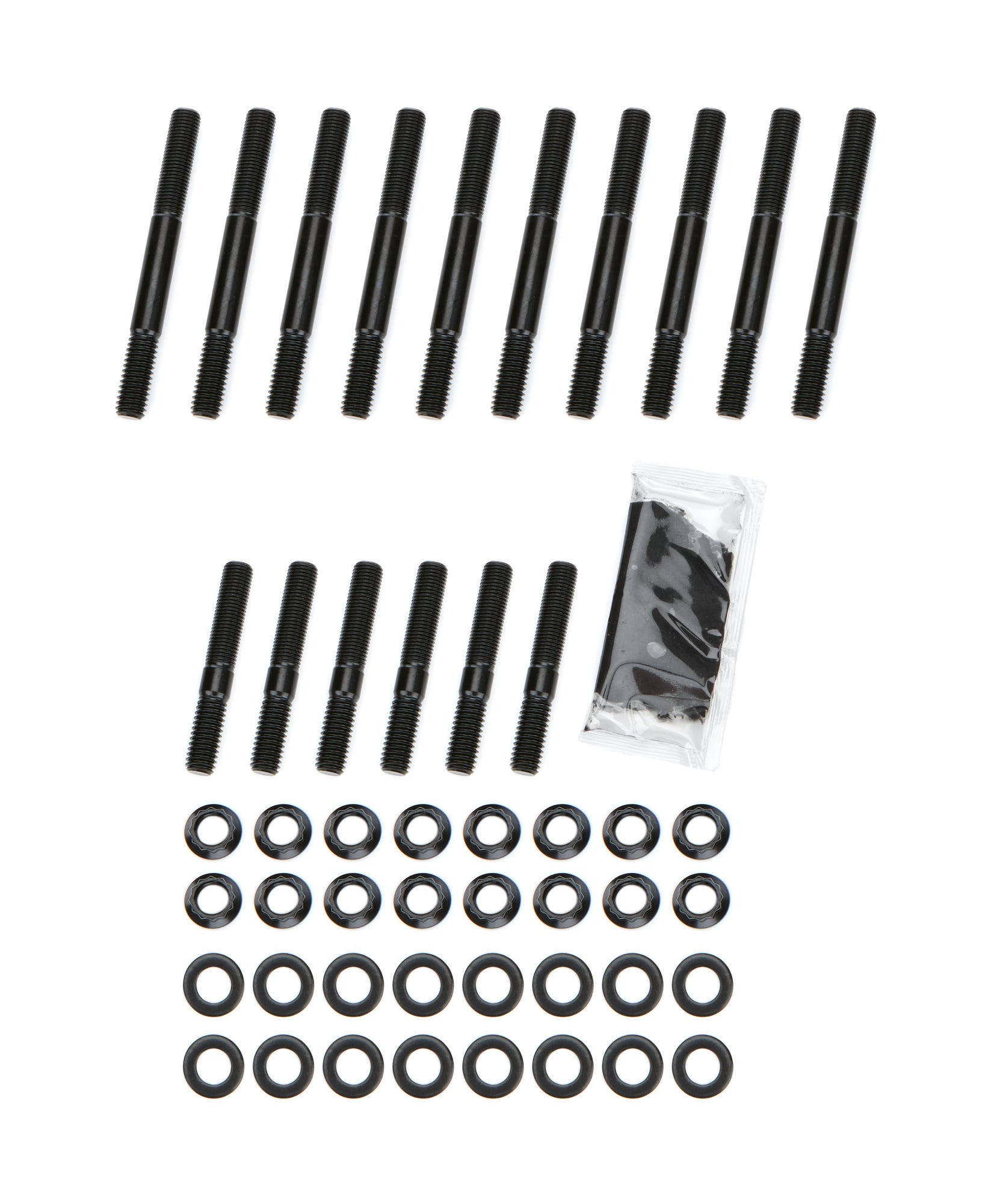 PRW Industries Main Stud Kit - 12 Point Nuts - 4-Bolt Mains - Chromoly - Black Oxide - GM LT-Series