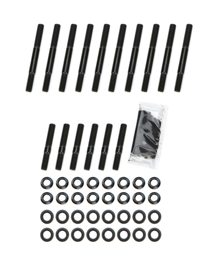 PRW Industries Main Stud Kit - 12 Point Nuts - 4-Bolt Mains - Chromoly - Black Oxide - GM LT-Series