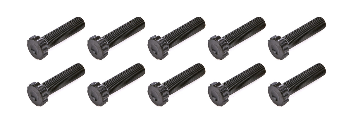 PRW Industries Flywheel Bolt Kit - 12 mm x 1.25 Thread - 18 mm Long - 12 Point Head - Ford PowerStroke 1994-2003 (Set of 10)