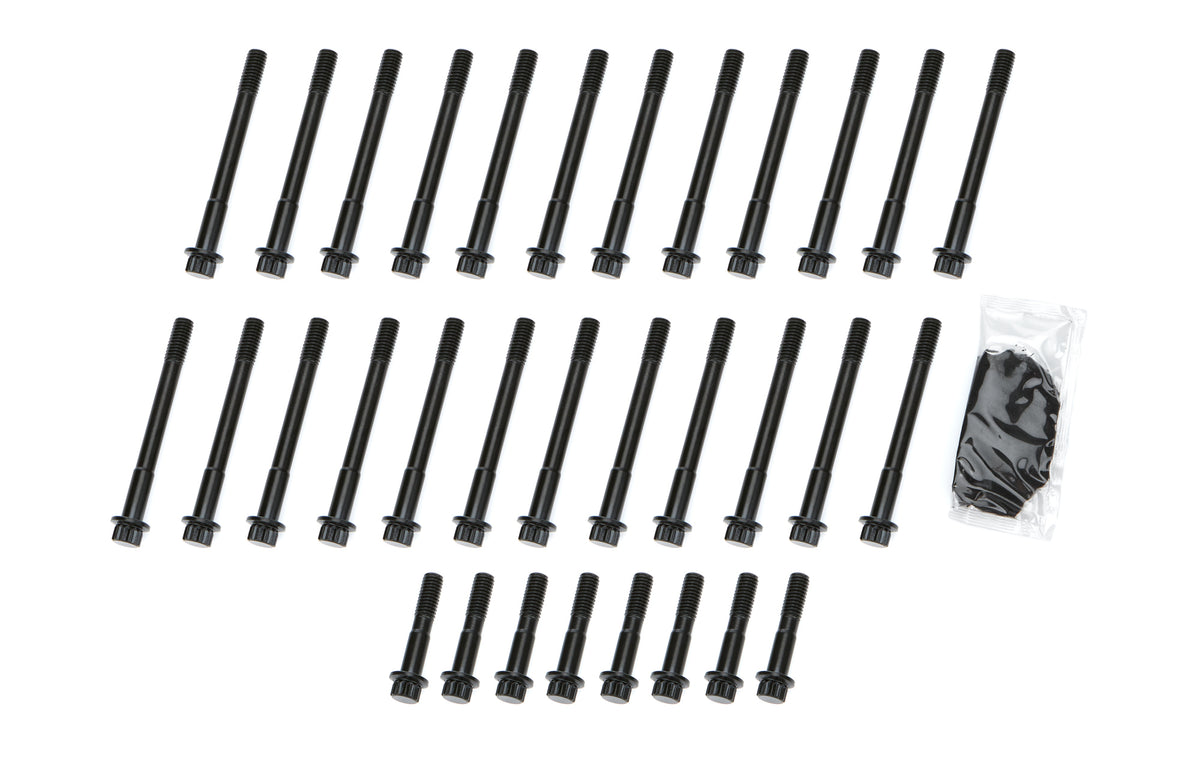 PRW Industries Cylinder Head Bolt Kit - 12 Point Head - Chromoly - Black Oxide - Big Block Chevy