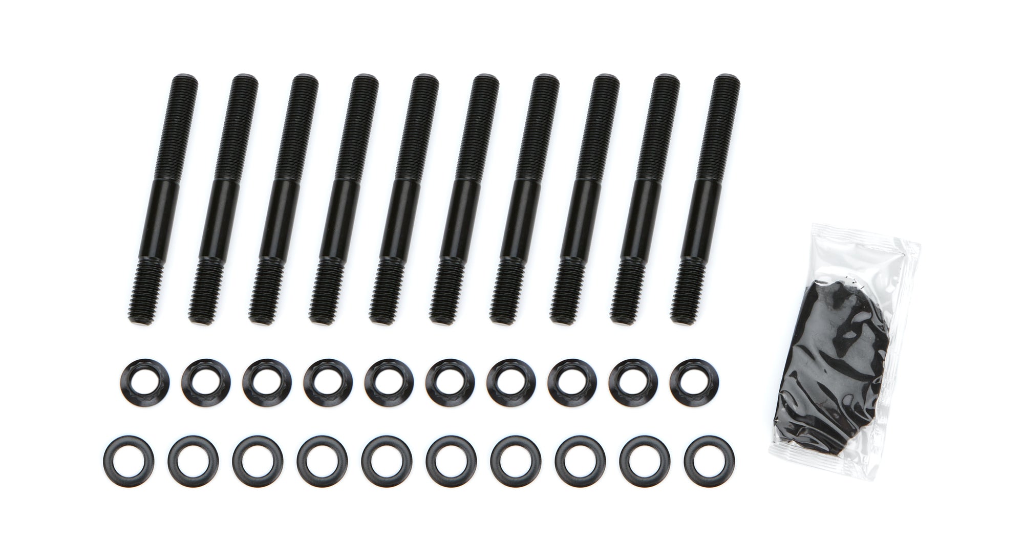 PRW Industries Main Stud Kit - 12 Point Nuts - 2-Bolt Mains - Chromoly - Black Oxide - Big Block Chevy