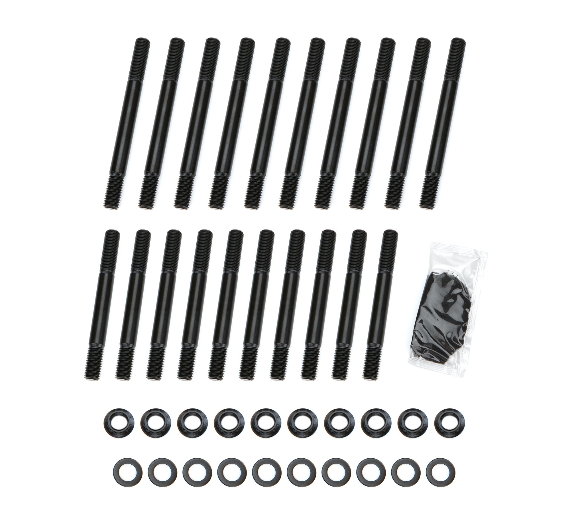PRW Industries Cylinder Head Bolt Kit - 12 Point Head - Chromoly - Black Oxide - Big Block Ford