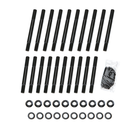 PRW Industries Cylinder Head Bolt Kit - 12 Point Head - Chromoly - Black Oxide - Big Block Ford