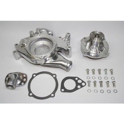 PRW Industries High Performance Aluminum Water Pump - Polished -  Mopar B / RB-Series / 426 Hemi
