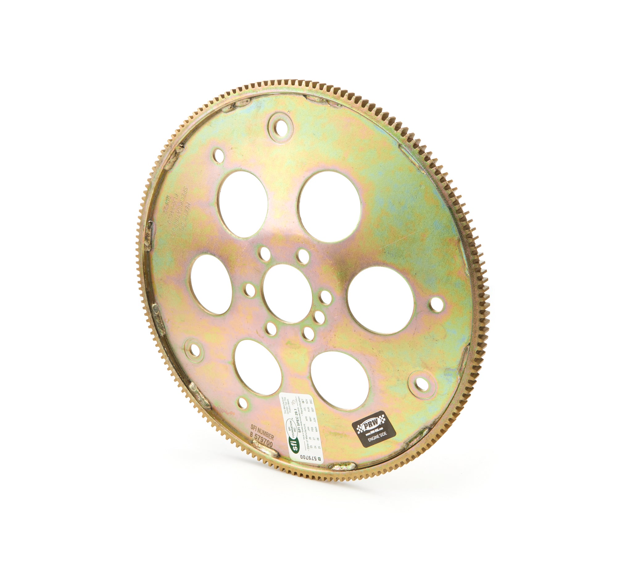 PRW Industries GM LS Gold Series SFI 29.1 168 Tooth Chromoly Flexplate - Internal Balance - 1-Piece Seal - GM LS-Series