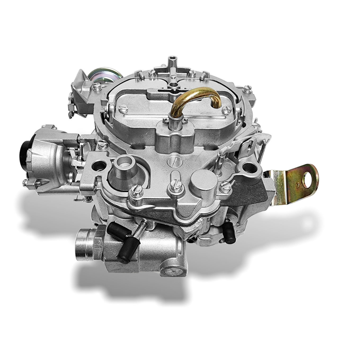 PRW Industries Marine Quadrajet 4-Barrel Spread Bore 650 CFM Carburetor - Electric Choke - Air Valve Secondary - Single Inlet