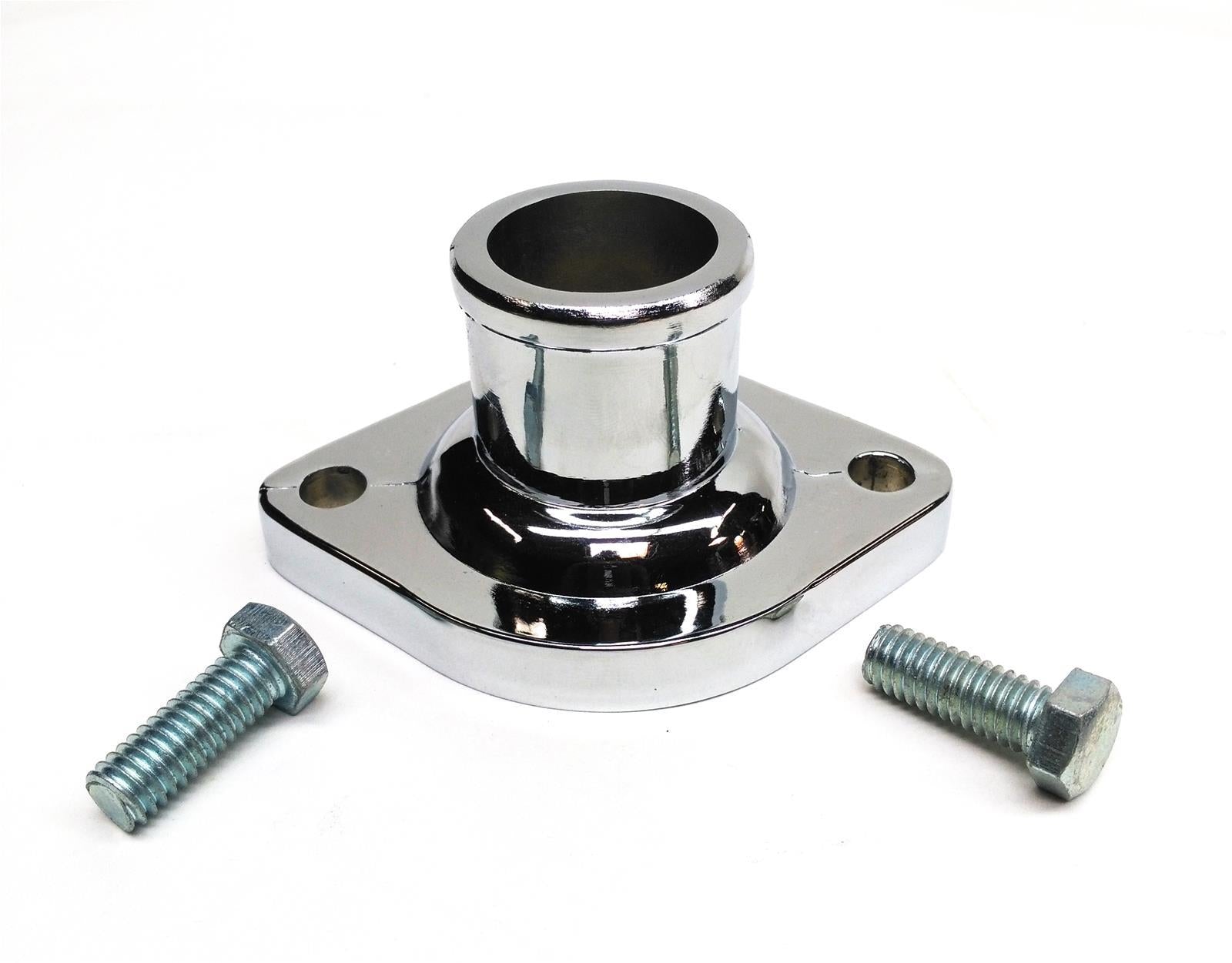 PRW Industries 90 Degree Water Neck - 1-1/2 in ID Hose - Natural - Mopar V8