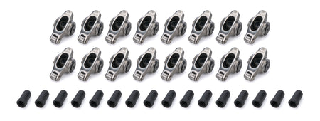 PRW Industries Elite Series Stainless Roller Rocker Arm - 7/16 in Stud Mount - 1.60 Ratio - Small Block Chevy - (Set of 16) - - - 