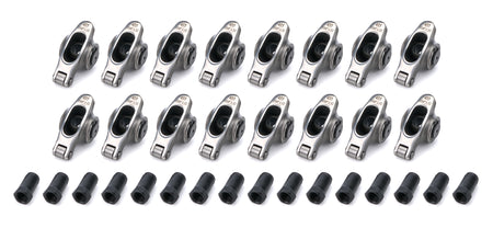 PRW Industries Elite Series Stainless Roller Rocker Arm - 7/16 in Stud Mount - 1.52 Ratio - Pontiac V8 - (Set of 16) - - - 