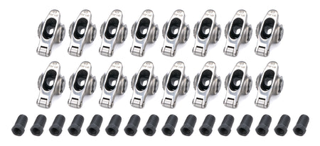 PRW Industries Elite Series Stainless Roller Rocker Arm - 7/16 in Stud Mount - 1.65 Ratio - Pontiac V8 - (Set of 16) - - - 