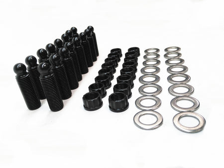 PRW Industries Rocker Arm Adjuster - 7/16-20 in Thread - 3/8 in Ball - Black Oxide (Set of 16)