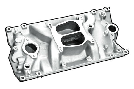 Professional Products Cyclone Intake Manifold - Spread / Square Bore - Dual Plane - Vortec - Small Block Chevy