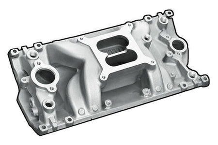 Professional Products Crosswind Intake Manifold - Square Bore - Dual Plane - Vortec - Small Block Chevy