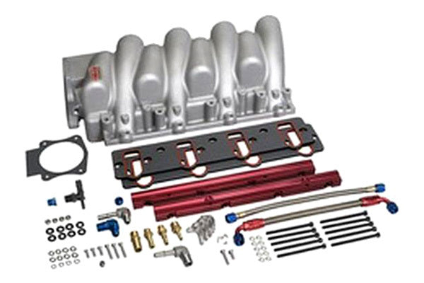 Professional Products Typhoon Intake Manifold - Throttle Body Flange - Multi Port - Cathedral Port - Polished
