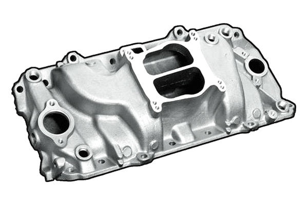 Professional Products Cyclone Intake Manifold - Spread / Square Bore - Dual Plane - Oval Port - Big Block Chevy