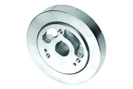 Professional Products PowerForce Stainless Harmonic Balancer - 6.750 in OD - Polished - External Balance - Small Block Chevy
