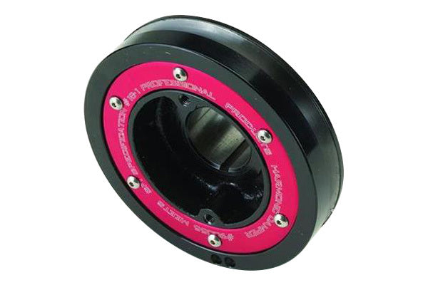 Professional Products 6.9 in OD Harmonic Balancer - Black - Internal Balance - Nissan / Datsun L-Series 1970-83