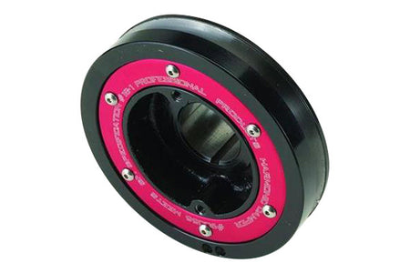 Professional Products 6.9 in OD Harmonic Balancer - Black - Internal Balance - Nissan / Datsun L-Series 1970-83