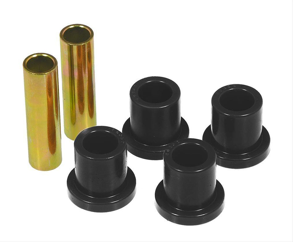 Prothane Spring Shackle Bushing - Rear - Polyurethane / Steel - Black / Cadmium Plated - Ford Fullsize Truck 1957-72