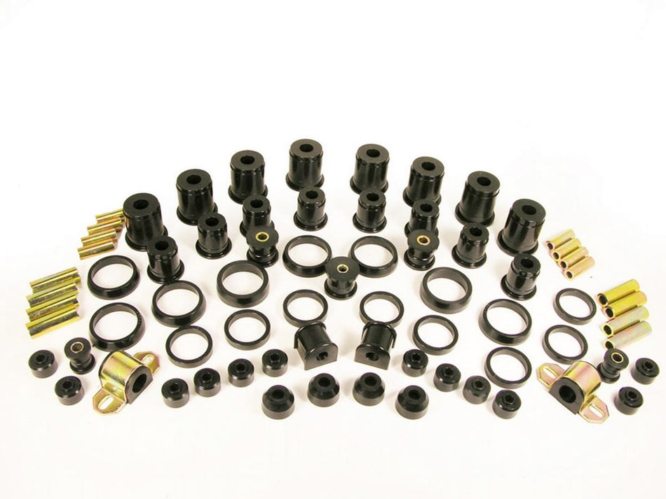 Prothane Suspension Bushing Kit - Black / Cadmium Plated - GM Fullsize Truck 1973-80