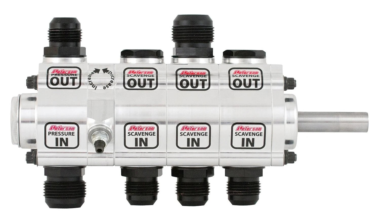 Peterson R4 4 Stage Dry Sump Oil Pump - High Volume - Left Side