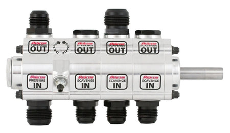 Peterson R4 4 Stage Dry Sump Oil Pump - High Volume - Left Side