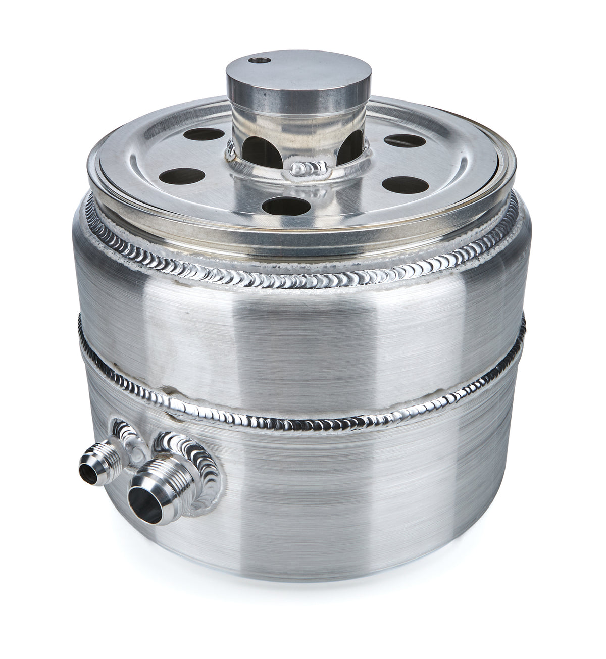 Peterson Fat Boy Oil Tank Retrofit Kit - 5 Gallon - 10 AN Male Inlet - 16 AN Male Outlet