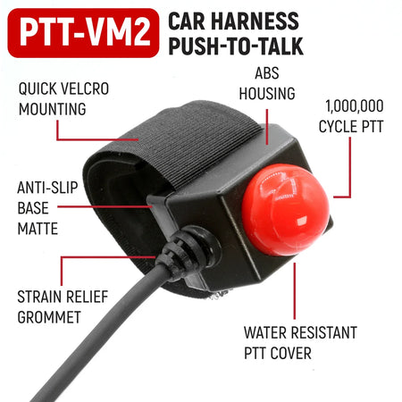 Rugged Radios Wired Driver & Crew Chief Racing Kit /w R1 Radios OFFROAD-R1