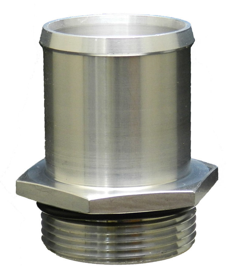 PWR 20 AN Male O-Ring to 1-1/2 in Hose Barb Straight Radiator Inlet Fitting - Natural - PWR / C&R Radiators