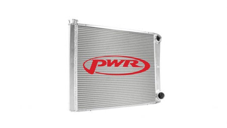 PWR Aluminum Dual Pass Radiator - 24 in W x 19 in H x 1.75 in D