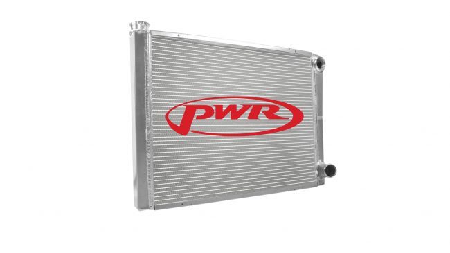 PWR Aluminum Dual Pass Radiator - 26 in W x 19 in H x 1.75 in D