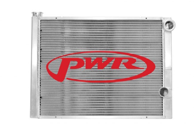 PWR Aluminum Dual Pass Radiator - 28 in W x 19 in H x 1.75 in D 902-28191