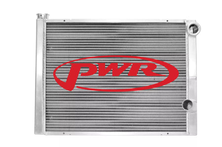 PWR Aluminum Dual Pass Radiator - 31 in W x 19 in H x 1.75 in D