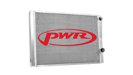 PWR Aluminum Dual Pass Radiator - 28 in W x 19 in H x 1.75 in D 904-28191