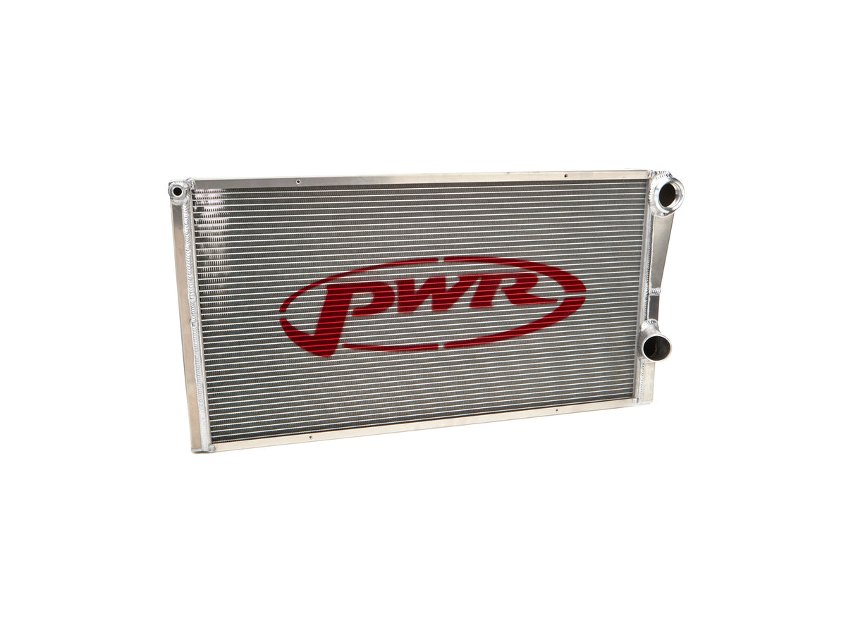 PWR Aluminum Dual Pass Radiator - Closed - 31 in W x 16 in H x 1.75 in D