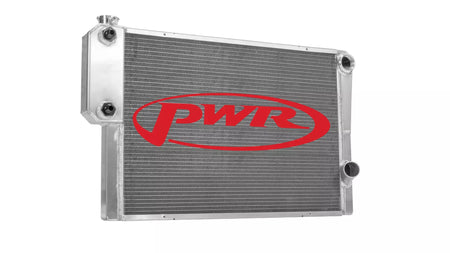 PWR Aluminum Dual Pass Radiator - 30 in W x 19 in H x 1.75 in D 905-30191