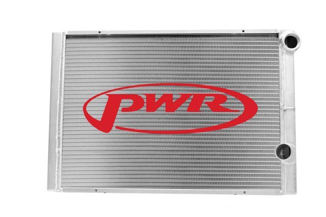 PWR Aluminum Dual Pass Asphalt Modified Radiator - 26 in W x 19 in H x 5 in D