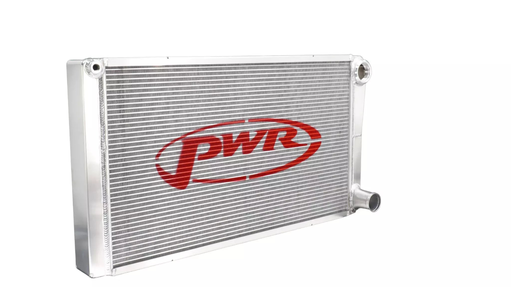 PWR Aluminum Dual Pass Radiator - 27.5 in W x 15 in H x 2.56 in D